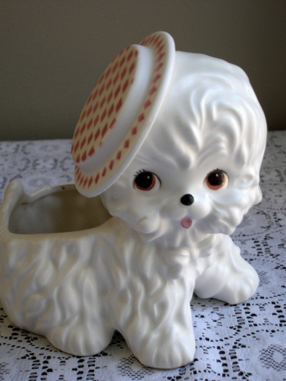 Too Cute...1963..doggie planter