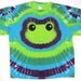 Tie Dye Shirt, Happy Lime Green Tree Frog, Size Extra Large