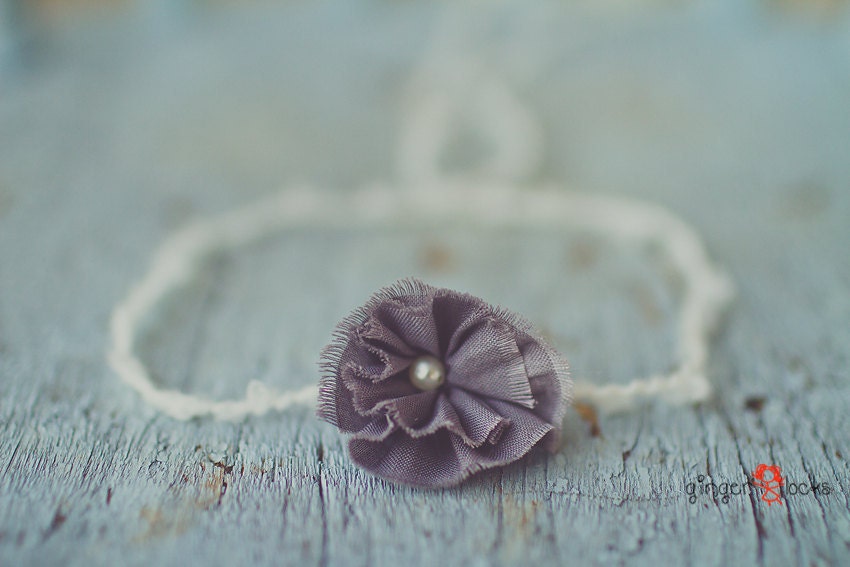 Rose newborn headband