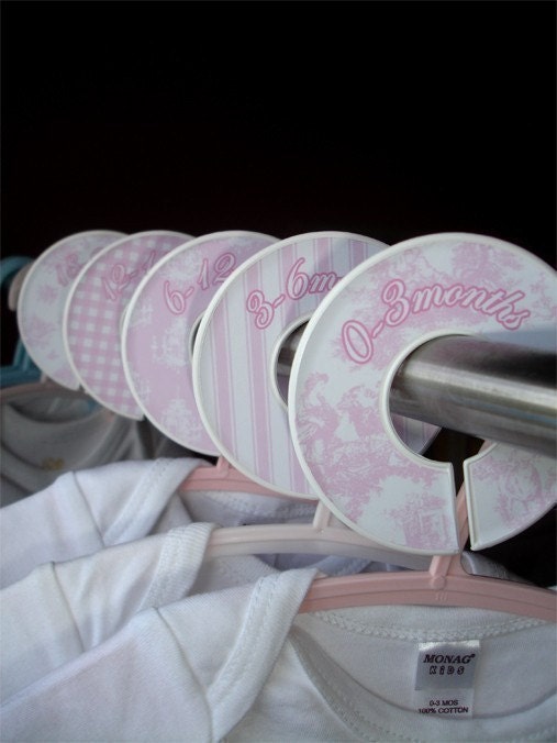 Baby Closet Organizer Clothing Dividers for Girls - Shabby Chic