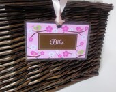 Set of 6 Basket Tag Labels - Design your Own