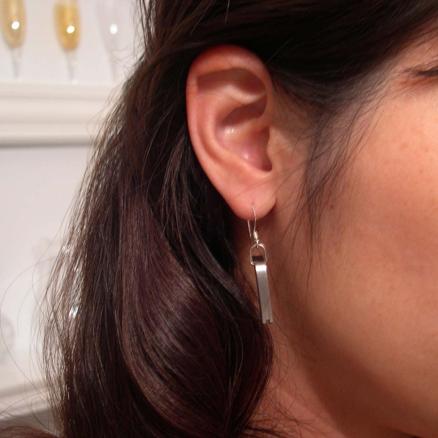 REAL Working Sharp Tiny Folding Knife Earrings
