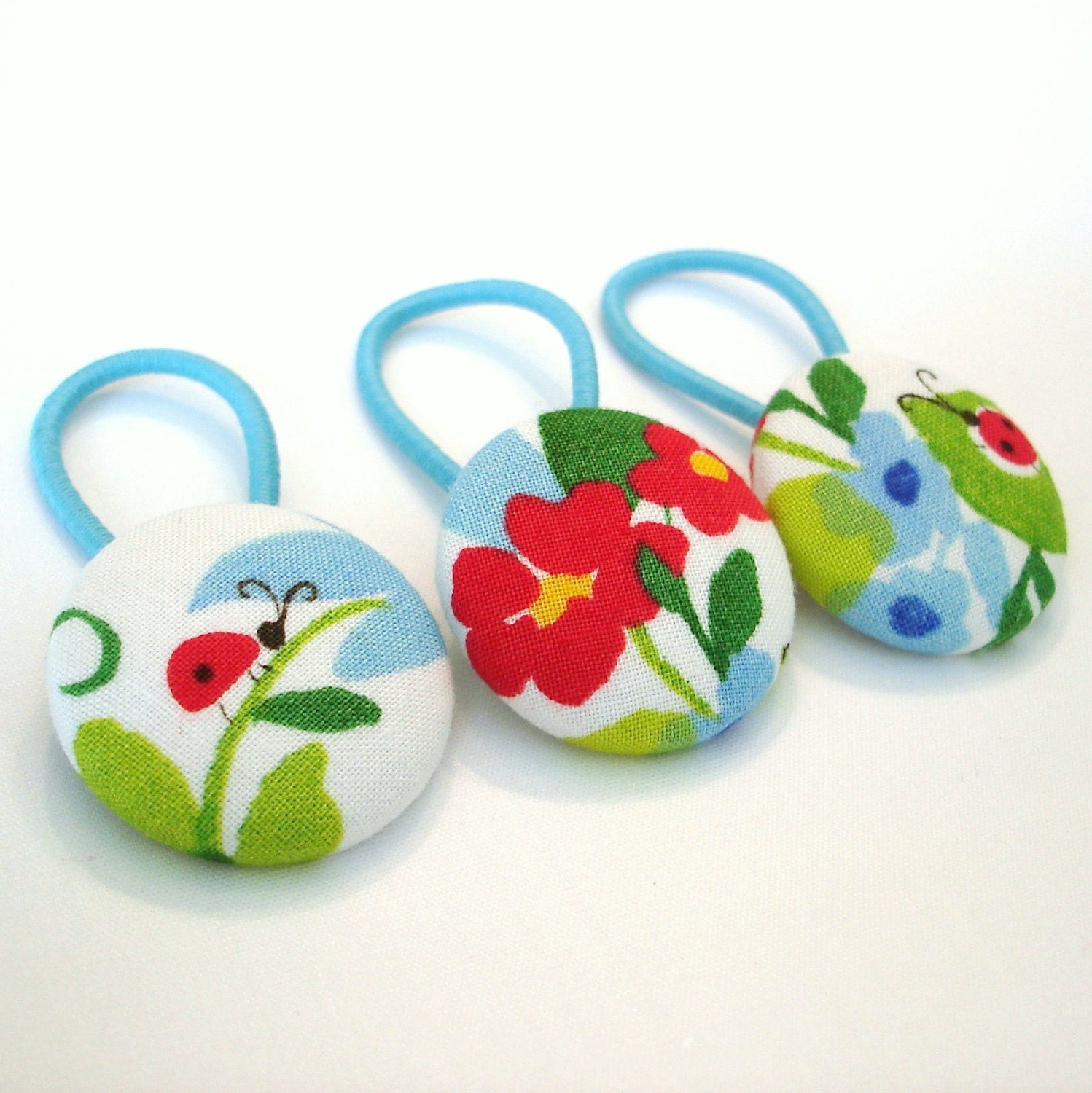 Ladybug Ponytail Holders