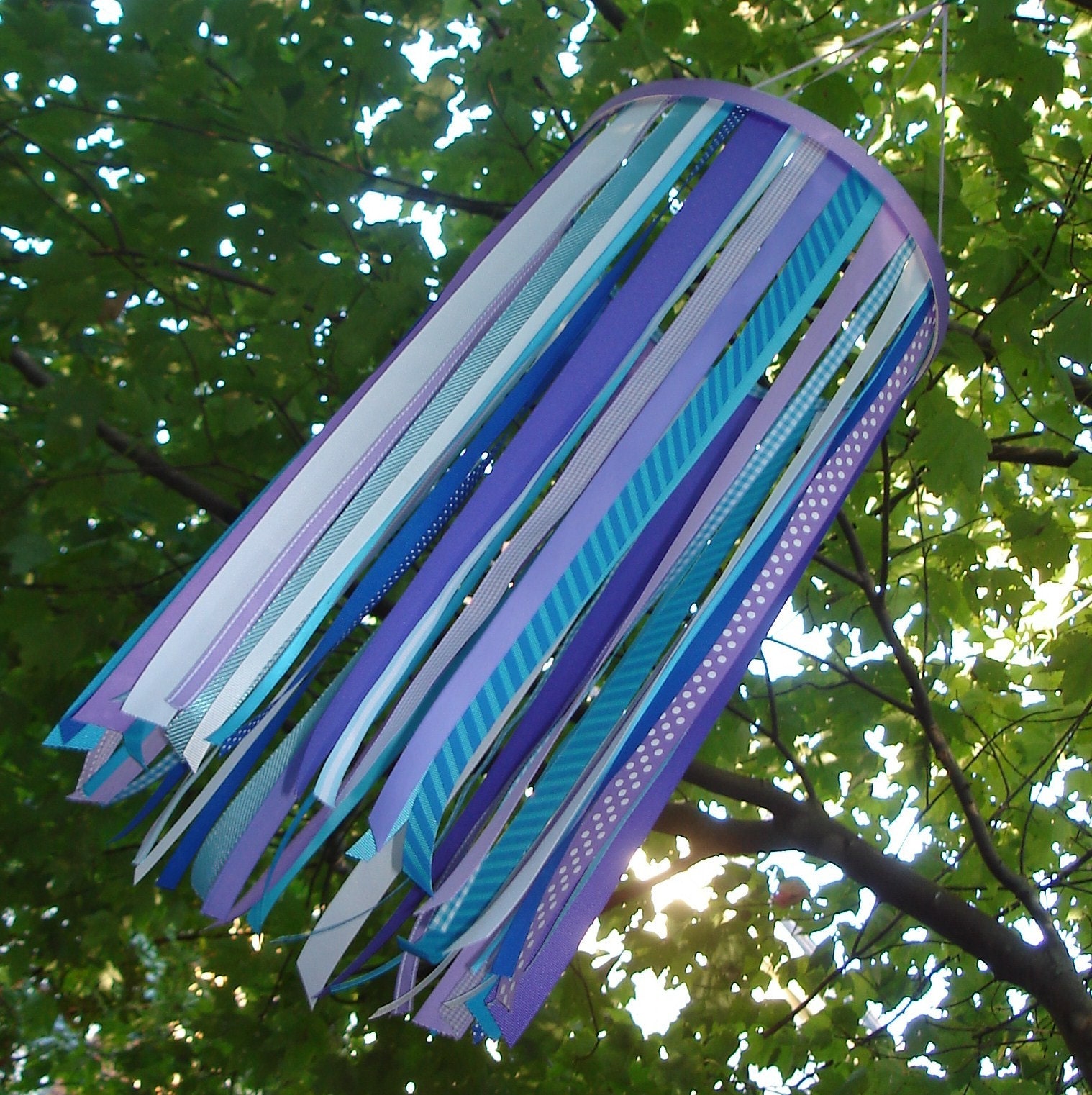 Ribbon Mobile in Purple and Blue