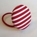 Red Stripes XL Ponytail Holder