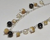 Fun and Flirty Dangle Necklace Classy Khaki