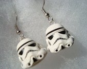 Lego Star Wars Stormtrooper Helmet Dangle Earrings