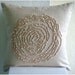 Throw Pillow Covers Accent Pillow Decorative Pillow Couch Pillow Sofa Pillow 16x16 Inches Linen Pillow Cover Jute Embroidery Earthy Rose