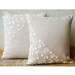 Elegance - Throw Pillow Covers - 16x16 Inches Linen Pillow Cover with Mother Of Pearl
