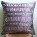 Purple Motions - Throw Pillow Covers - 16x16 Inches Silk Pillow Cover with Pipe Sequins