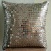Accent Throw Pillow Covers 16 Inch Silk Pillow Cover Sequins Exotic Lounge Home Living Decor Housewares Accent Pillow Sofa Pillow Decorative