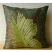 RainForest - Throw Pillow Covers - 16x16 Inches Silk Pillow Cover with Sequin Embroidery