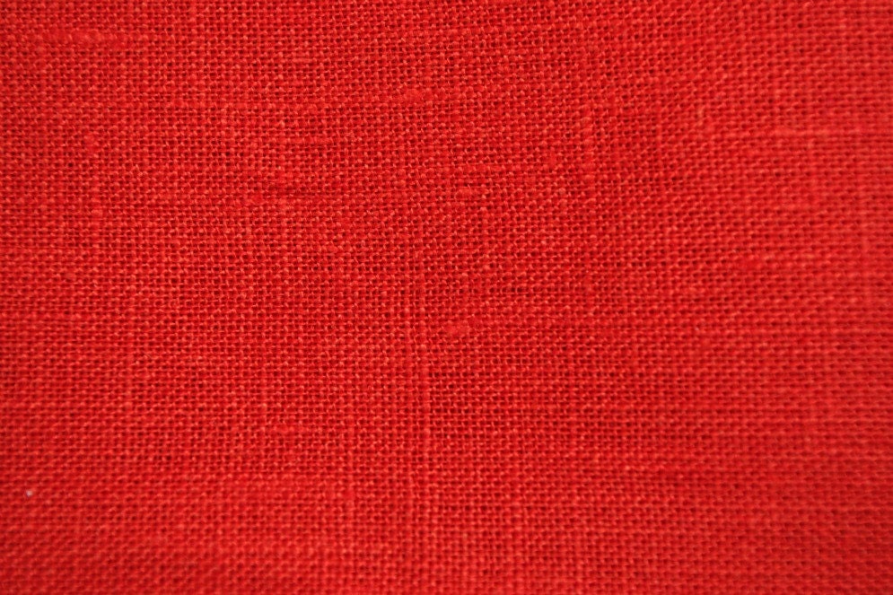 Destash Linen Remnants ORANGE Large Pieces Recycle