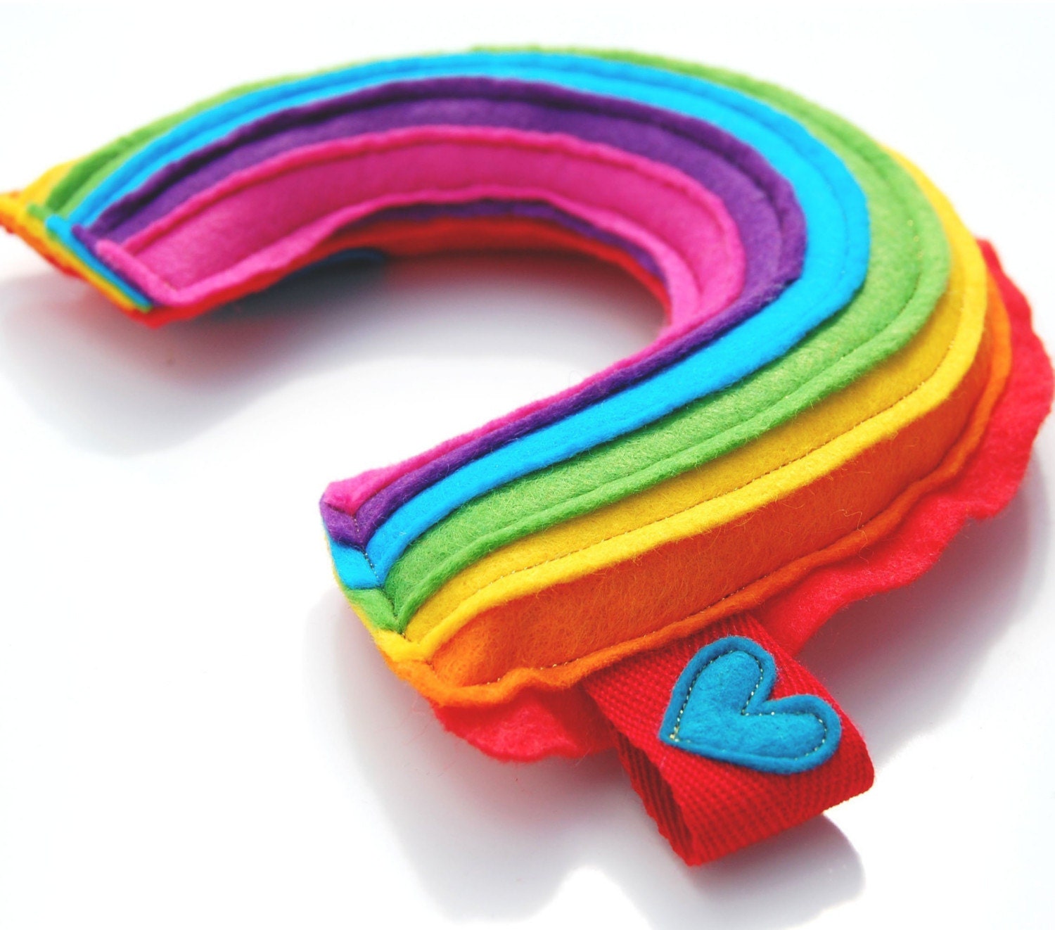 Rainbow Plushie - A Cute and Cuddly Plush Felt Rainbow.