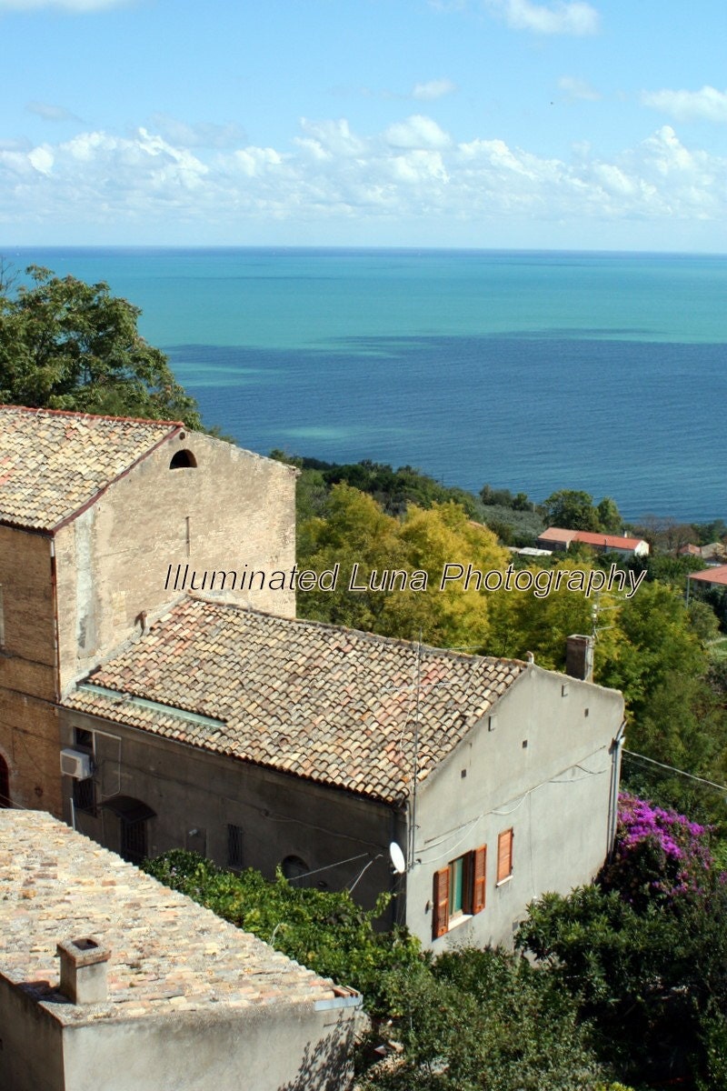 SALE Villa on the Adriatic, Italy - Signed 12 x 18 Fine Art Photograph Poster by IlluminatedLuna on Etsy
