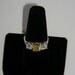 Moonlight Mystique Topaz and Manmade Yellow Diamond trio in Sterling Silver