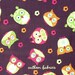 NEW Timeless Treasures Apple Line - Tossed Owls TT5707 Brown - One Yard
