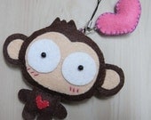 YOYO Monkey Plush Keychain