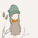 Waiting  - Girl Art Print