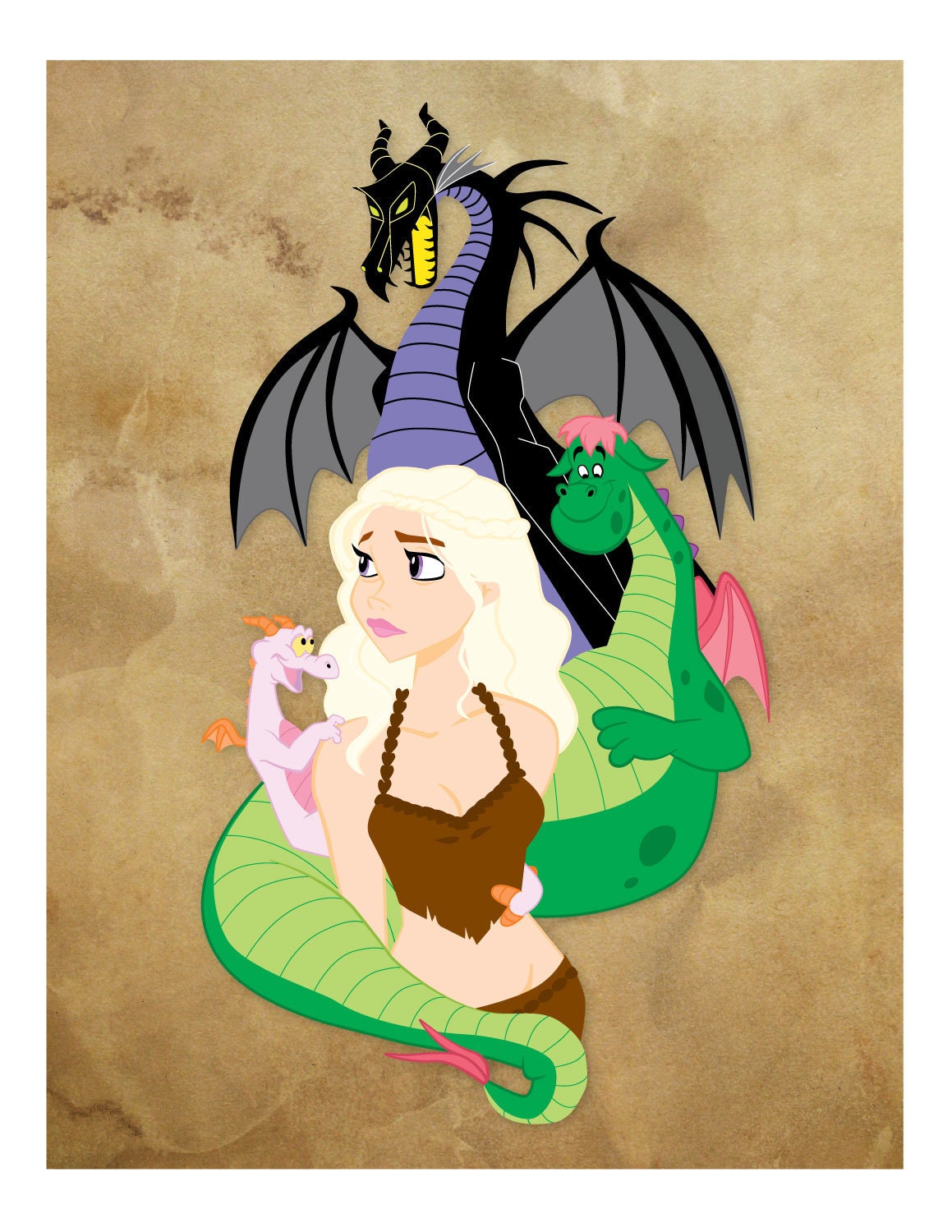 Disney / Game of Thrones Mother of Dragons 8x10" Limited Edition Signed Print
