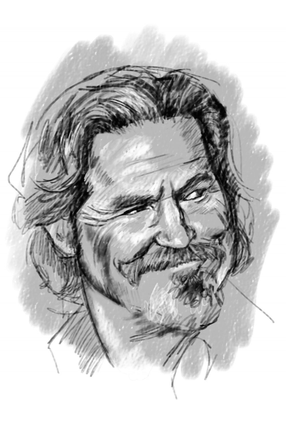Jeff Bridges Portrait 8x10" Print