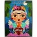 Frida Khalo Flaming Heart Angel 6x8 Print of Folk Art Painting by LuLu