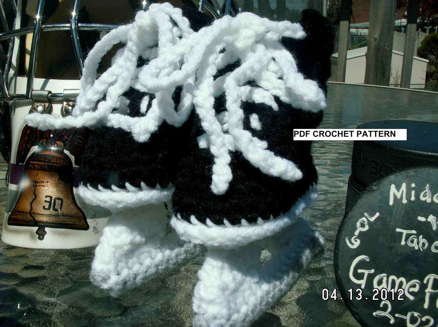 Instant Download - Ice Hockey Skates Crochet Pattern
