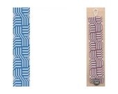 Loom or 1 Drop Even Peyote Pattern - Celtic Blue Knots Cuff Bracelet