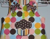 First Birthday Dress Reversible A Line Personalized Sizes 6m, 12m, 18m, 2t, 3t, 4t, 5y, 6y