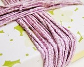 Lilac Sugarcane striped pearl slim shimmer ribbon woven trim - elegant and silky embellishment craft wrap wedding supply - 5 yards