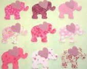9 Easy to Use Pink Elephant Iron On Fabric Applique