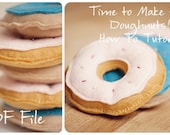 DIY Felt Doughnut Tutorial- Pattern and Instructions