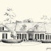 Custom House Portrait Pen and Ink Architectural Drawing of Your Home or Garden