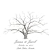 Thumbprint Tree Wedding Guest Book Alternative MEDIUM Live Oak Tree