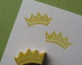 Hand Carved Tiny Crown Stamp