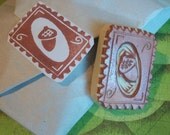 Acorn Stamp Hand Carved Rubber Stamp
