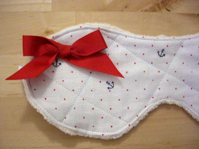 Anchor Sleep Mask with Red Bow