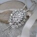 Isla-crystal rhinestone and silk headpiece-made to order