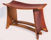 Rialto, medium size bench, recycled oak wine barrel staves from French wine barrels