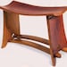 Rialto, medium size bench, recycled oak wine barrel staves from French wine barrels