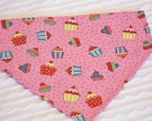 CupCake Dog Collar Bandana  Sizes XS to L