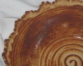 Hand Carved Large Rocky Mountain Bowl in Earthtones - Colorado Handmade Pottery by The Wheel and I