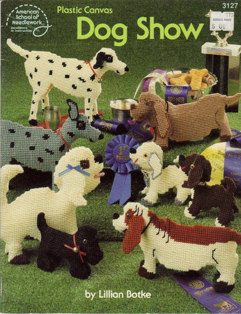 Plastic Canvas Dog Show Pattern Book by crittercountry on Etsy
