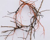 Vintage Barbed Wire and Thorny Rose Wreath BarBs N BriaRs 1