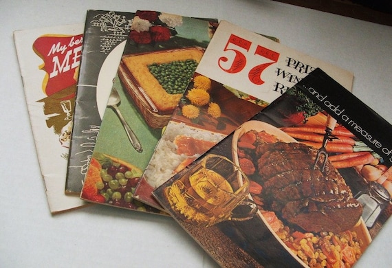 Vintage 1950s Cookbooks Lot 5pc Destash