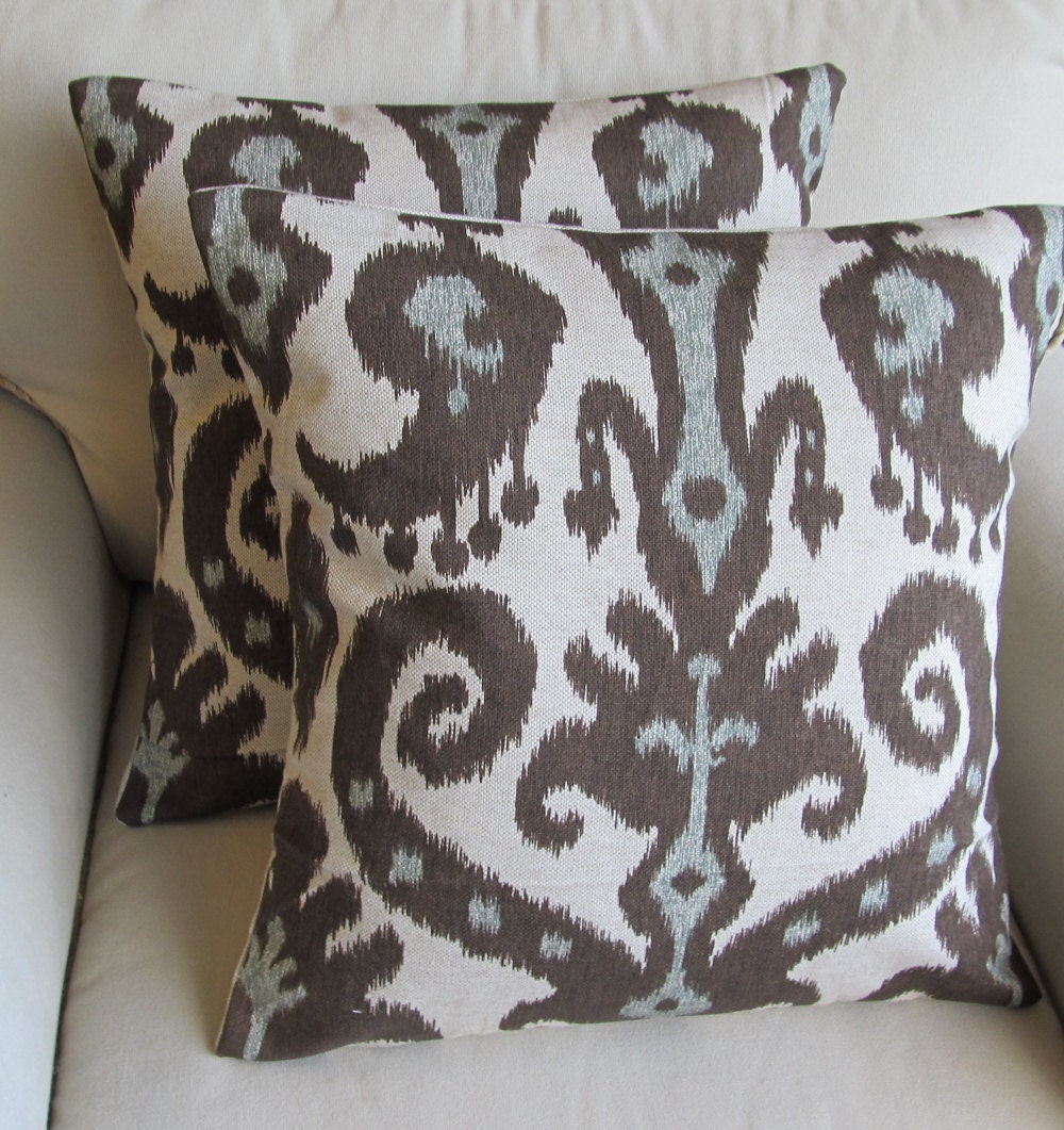 Ikat  Pair of Pillow Covers 20x20 inches