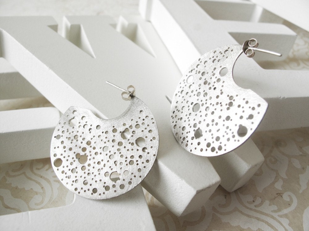 Sky at night earrings BIG
