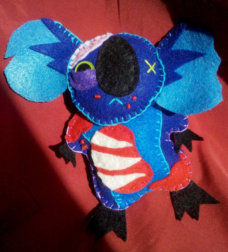 Fred the Zombitty Koala Plushie
