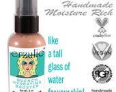 QUENCH (tm) Hydrating Mineral Facial Hydration Booster Lotion  All Natural Skin Care Vegan Facial Lotion Light Pink Shimmer