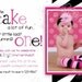 Party Animal - Zebra Hot Pink - Any Age - Printable Birthday Party Invitation - Custom Personalized Digital Photo Card for your Girl